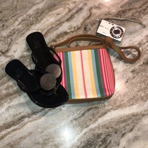 FOSSIL Small Colorful Stripe Crossbody Bag